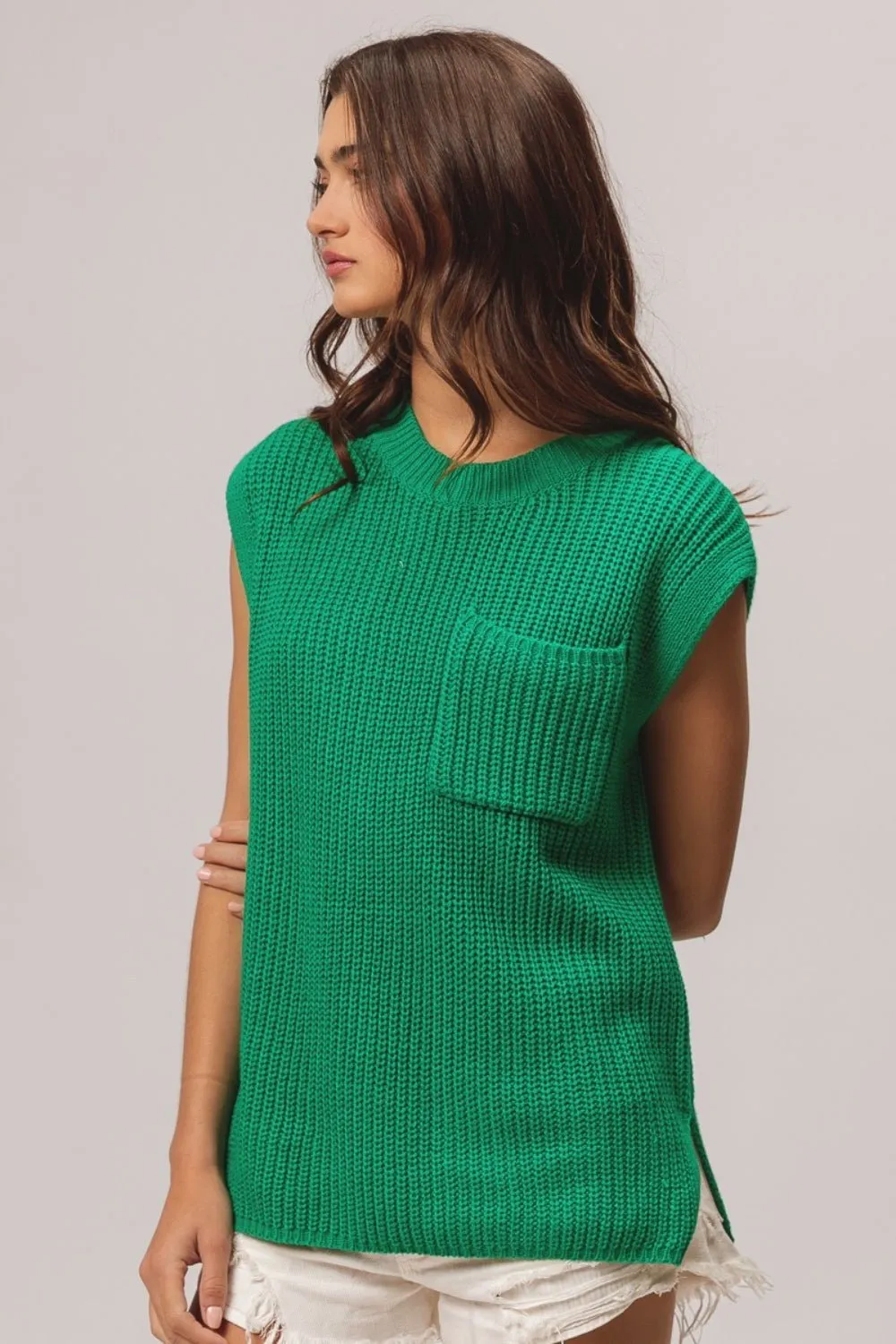 Cap Sleeve Sweater Top