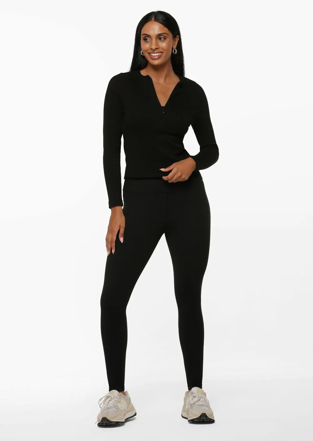 All Day Lotus Thermal No Chafe Full Length Leggings