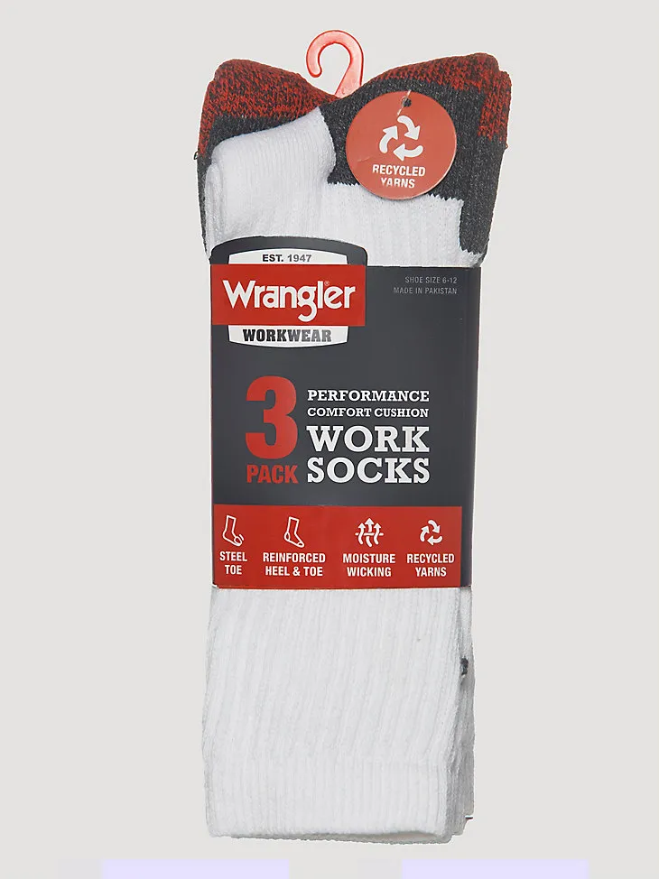 MEN'S COLD WEATHER WORK SOCKS (3-PACK) IN BLACK