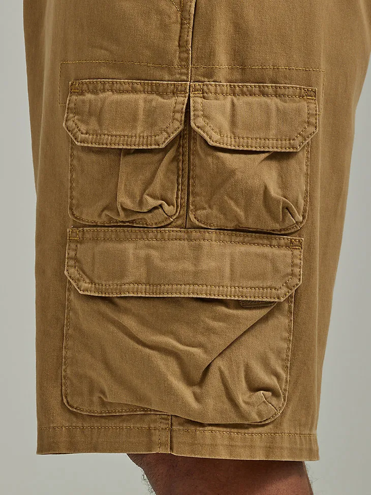 WRANGLER® MEN'S FIVE STAR PREMIUM STACKED CARGO SHORT IN TWILL