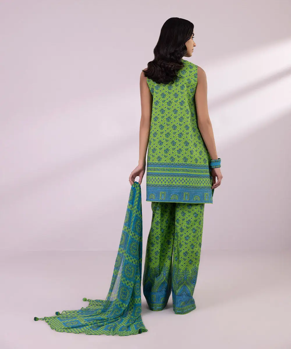 3 Piece - Printed Lawn Suit