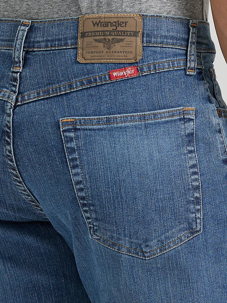 WRANGLER® FIVE STAR PREMIUM DENIM FLEX FOR COMFORT RELAXED FIT JEAN IN STONE