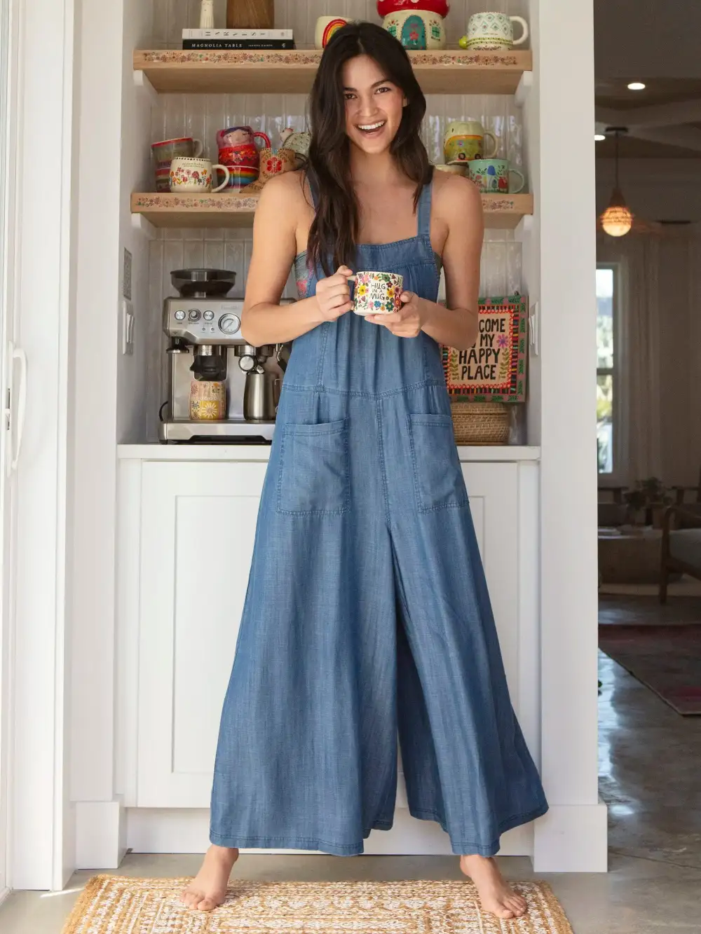 Dakota Tie Overall - Denim Blue