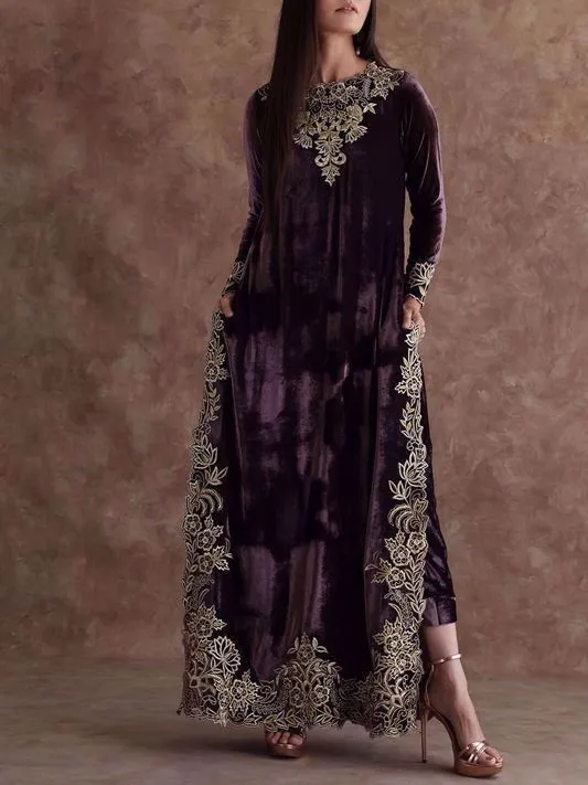 Vintage embroidered kaftan