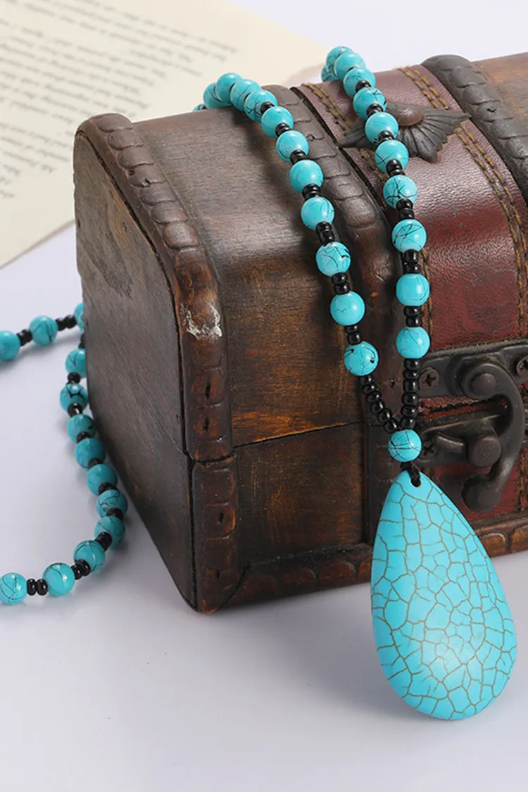 Vintage Waterdrop Turquoise Necklace