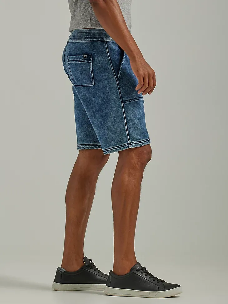 MEN'S FLEECE KNIT SHORT IN ACID WASH