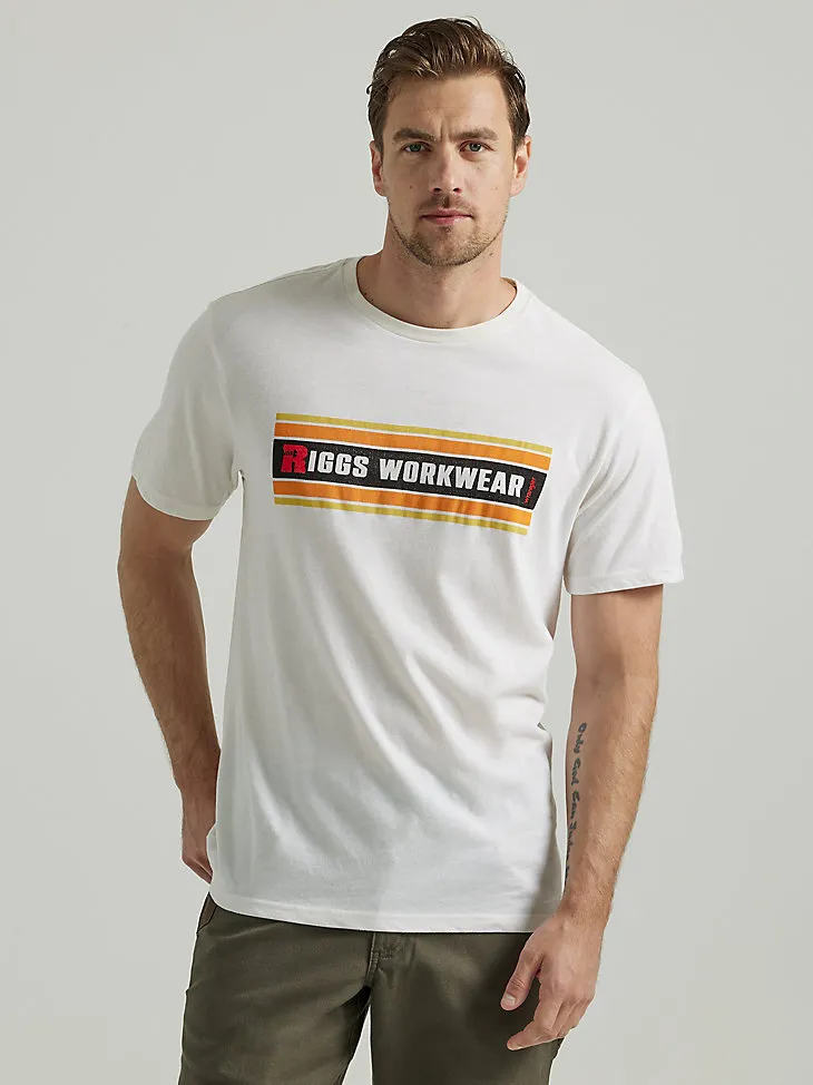 WRANGLER® RIGGS WORKWEAR® RELAXED FRONT GRAPHIC T-SHIRT IN MARSHMALLOW