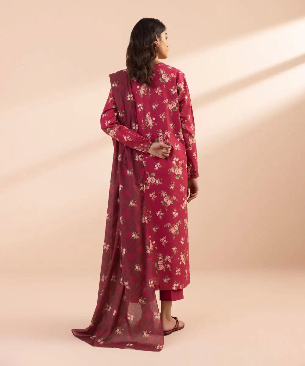 3 Piece - Printed Lawn Suit