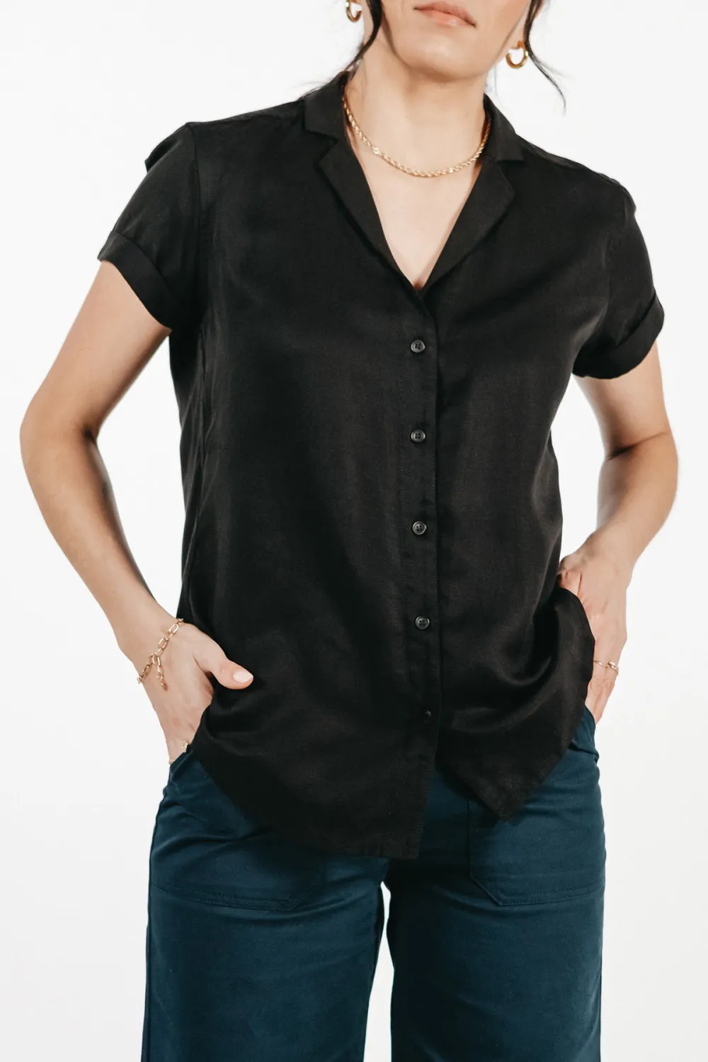 The Innes Black Shirt