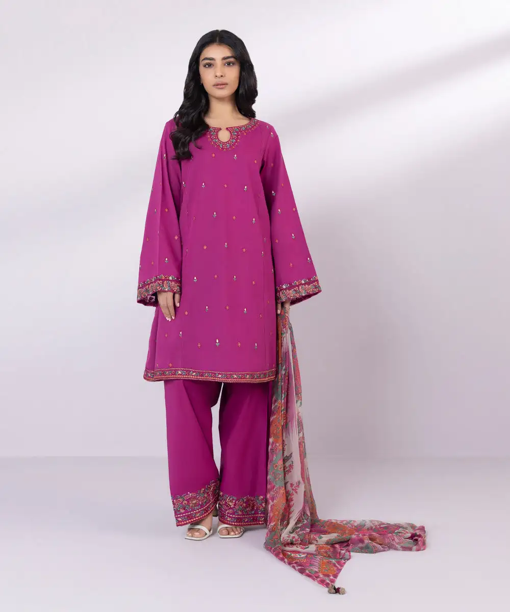 3 Piece - Embroidered Lawn Suit