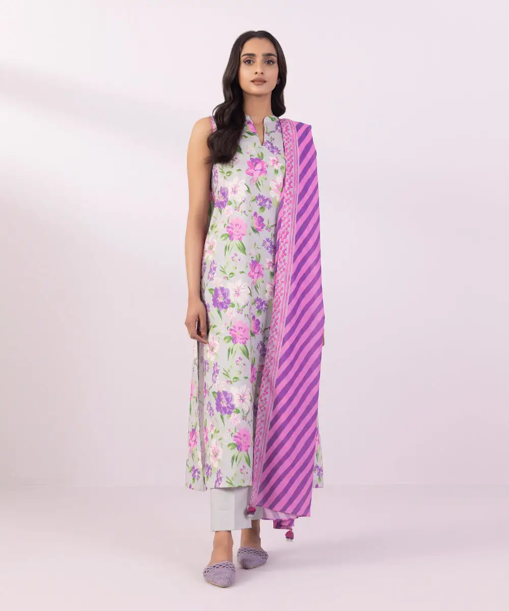 2 Piece - Printed Lawn Suit