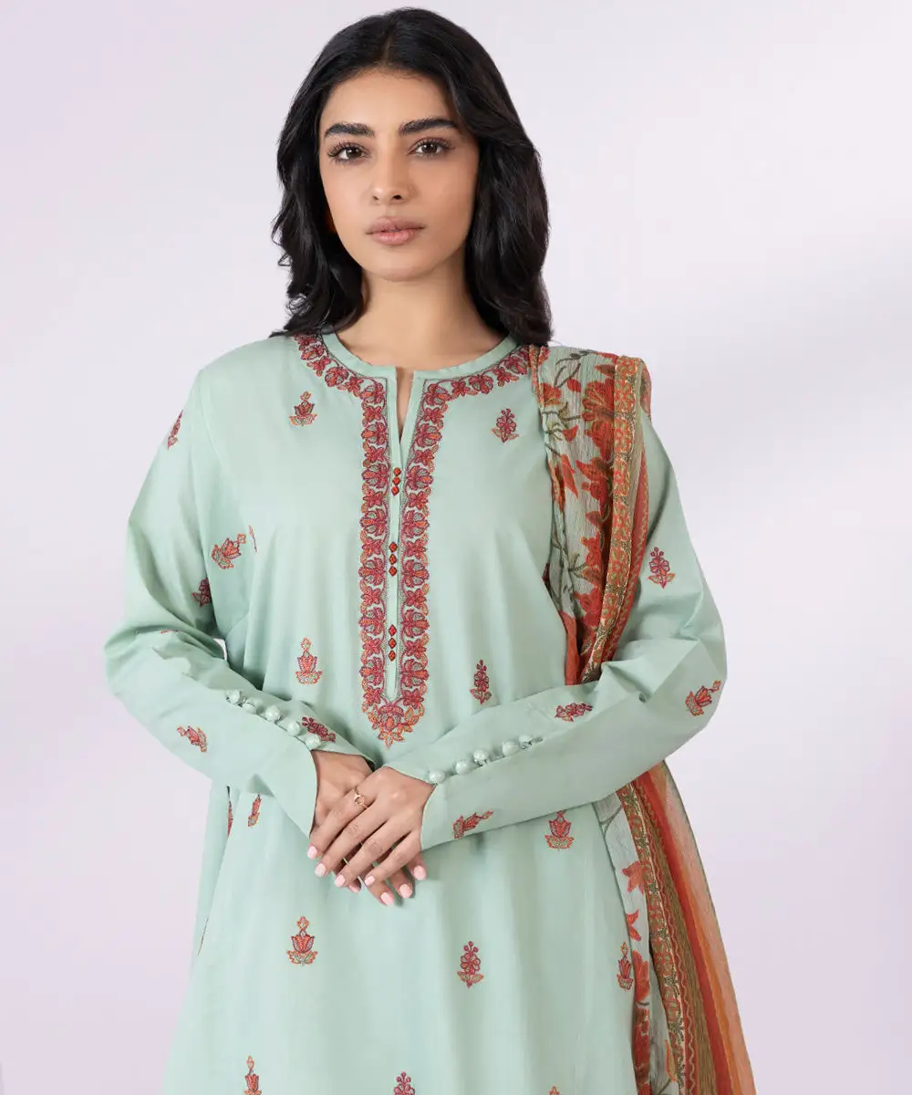 2 Piece - Embroidered Lawn Suit