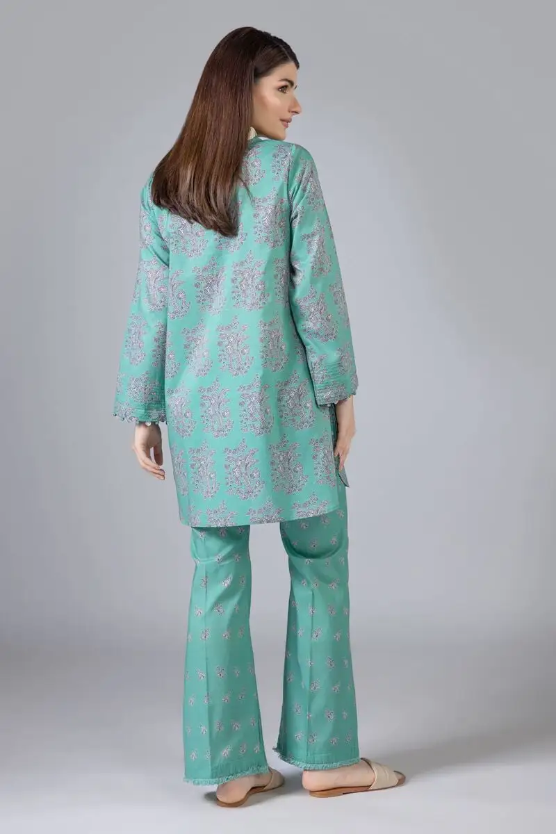 2 Piece | Kurta & Pants | Color green