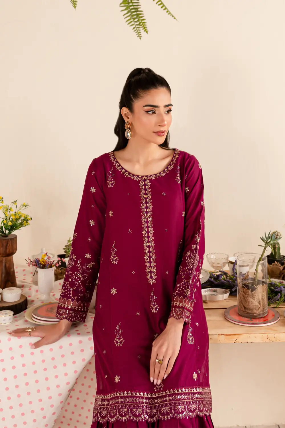 Elwood 2Pc - Embroidered Lawn Dress