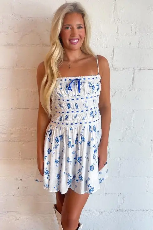 Floral Blues Dress