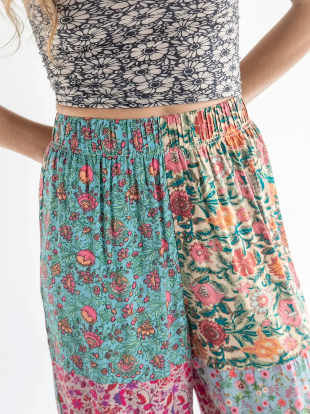 Mimi Wide Leg Pant - Floral Mix