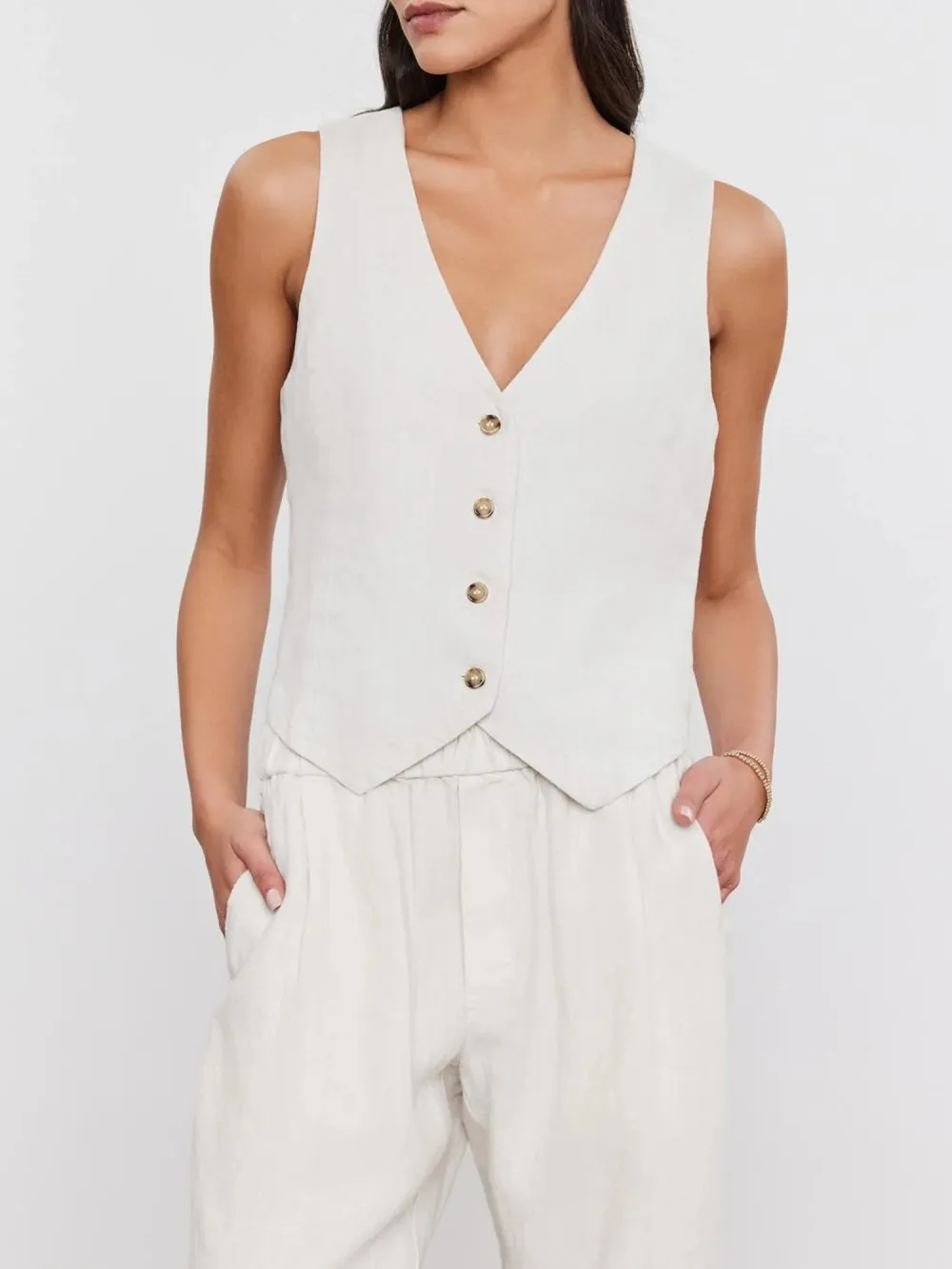 Mylie Heavy Linen Vest