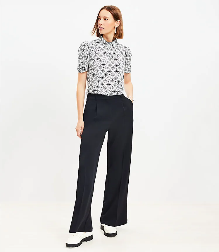 Peyton Trouser Pants in Crepe