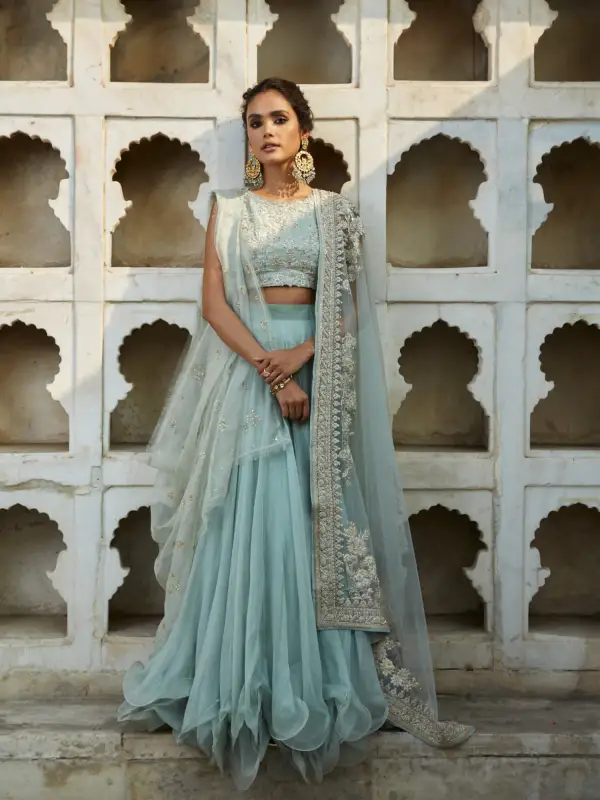 CHOLI W/ LEHENGA & DUPATTA