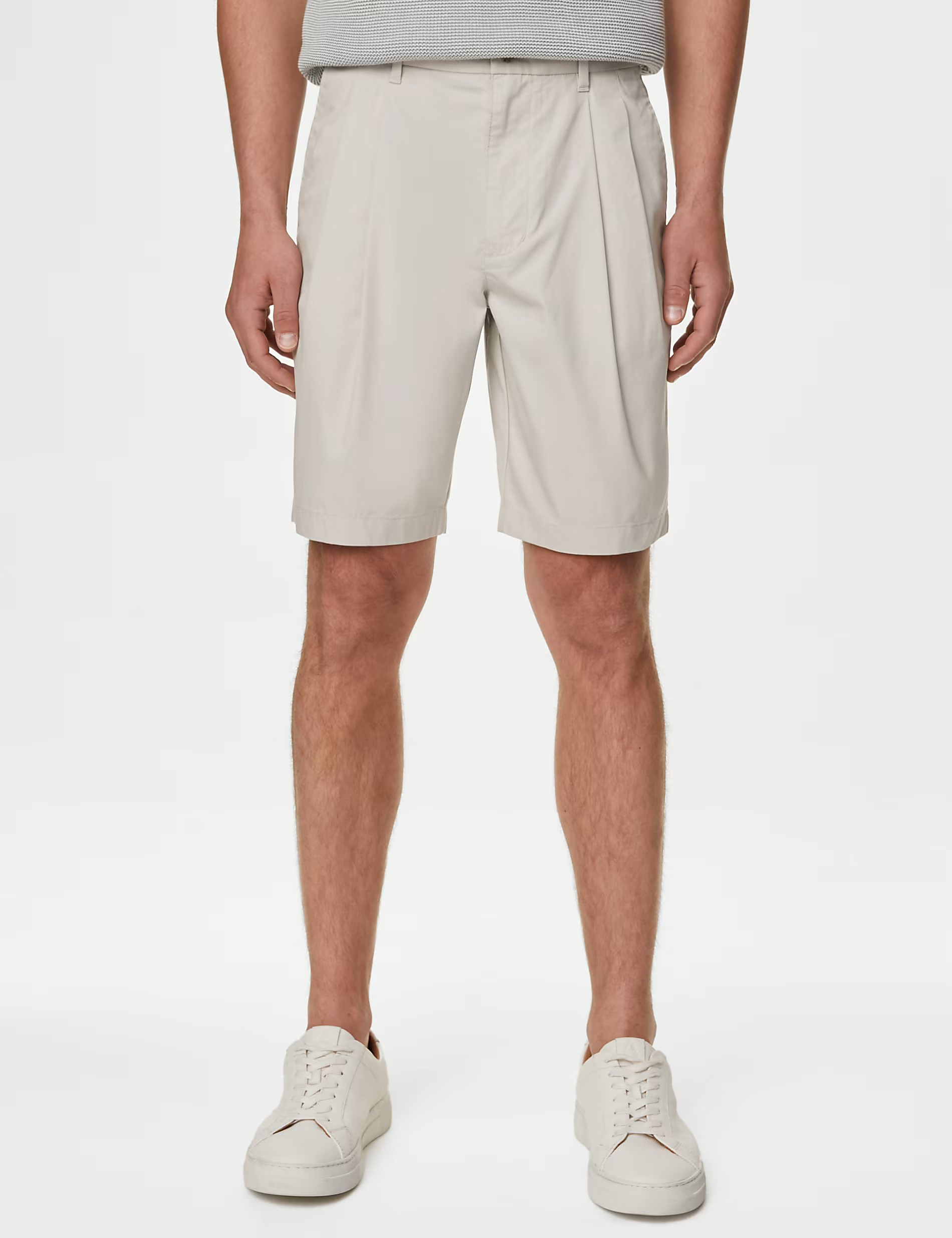 Super Lightweight Twin Pleat Chino Shorts