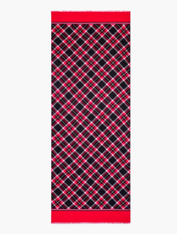 Nutcracker Plaid Oblong Scarf