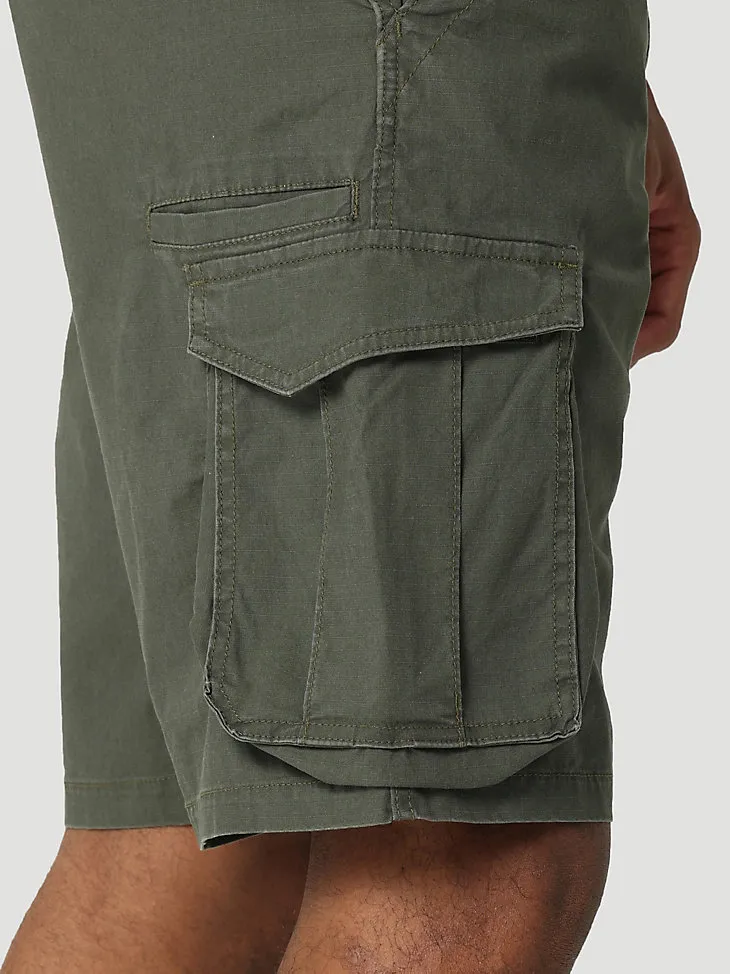 MEN'S FREE TO STRETCH RIPSTOP CARGO SHORT IN DEEP DEPTHS