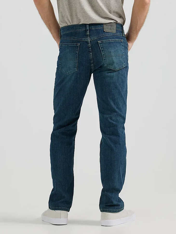 MEN'S WRANGLER AUTHENTICS® REGULAR FIT FLEX JEAN IN VINTAGE BLUE