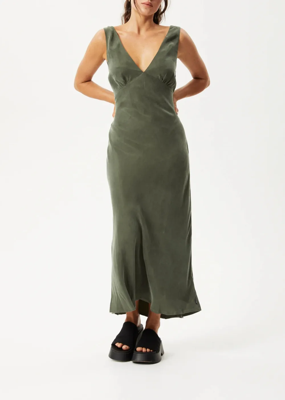 GIA - CUPRO MAXI DRESS