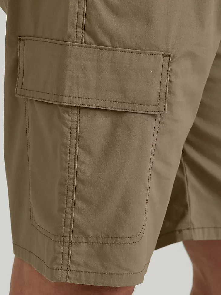 ATG BY WRANGLER™ MEN'S FLEX CARGO SHORT IN DUSTY OLIVE