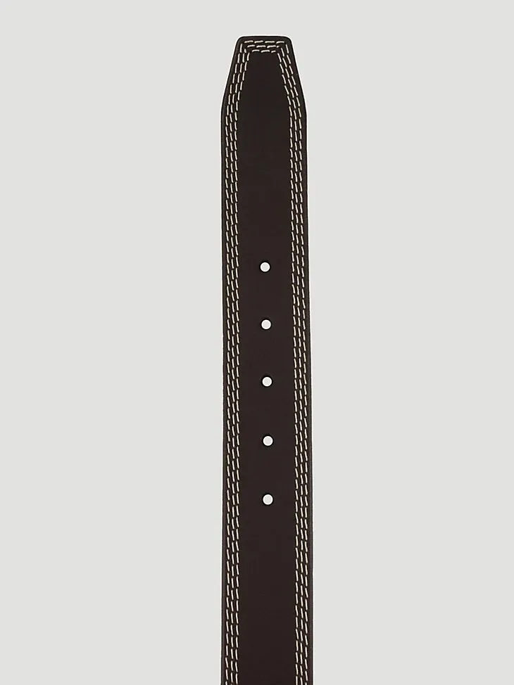 MEN'S TRIPLE STITCH BELT IN BROWN