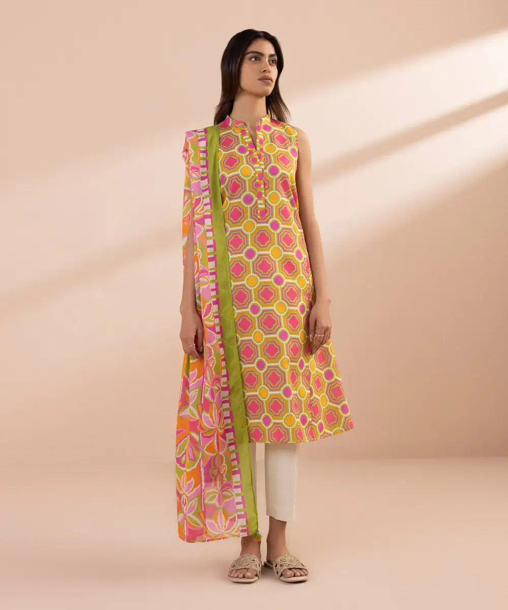 2 Piece - Printed Lawn Suit