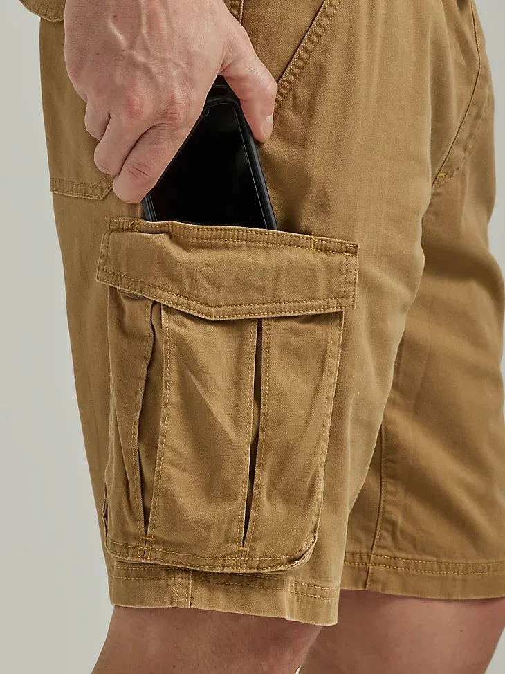 MEN'S FREE TO STRETCH™ DRAWSTRING CARGO SHORT IN ACORN