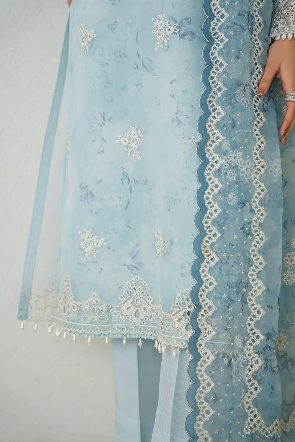 EMBROIDERED ORGANZA