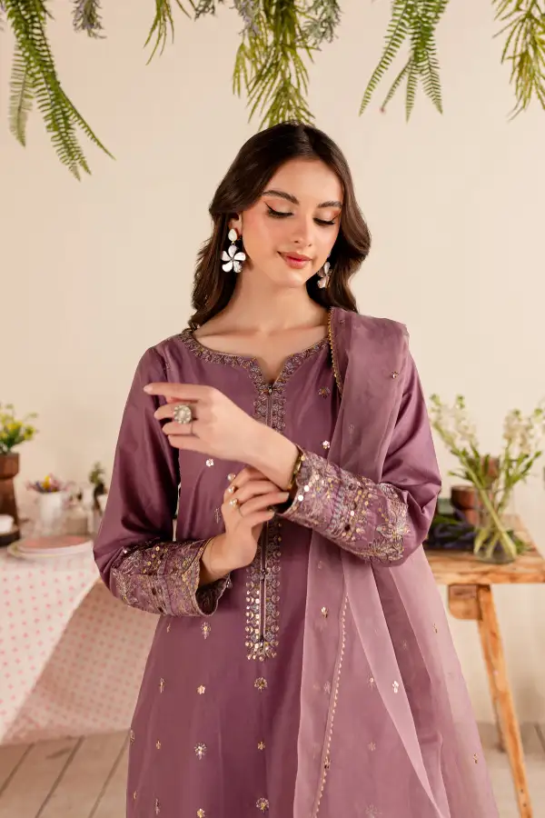 Thanos 3Pc - Embroidered Lawn Dress