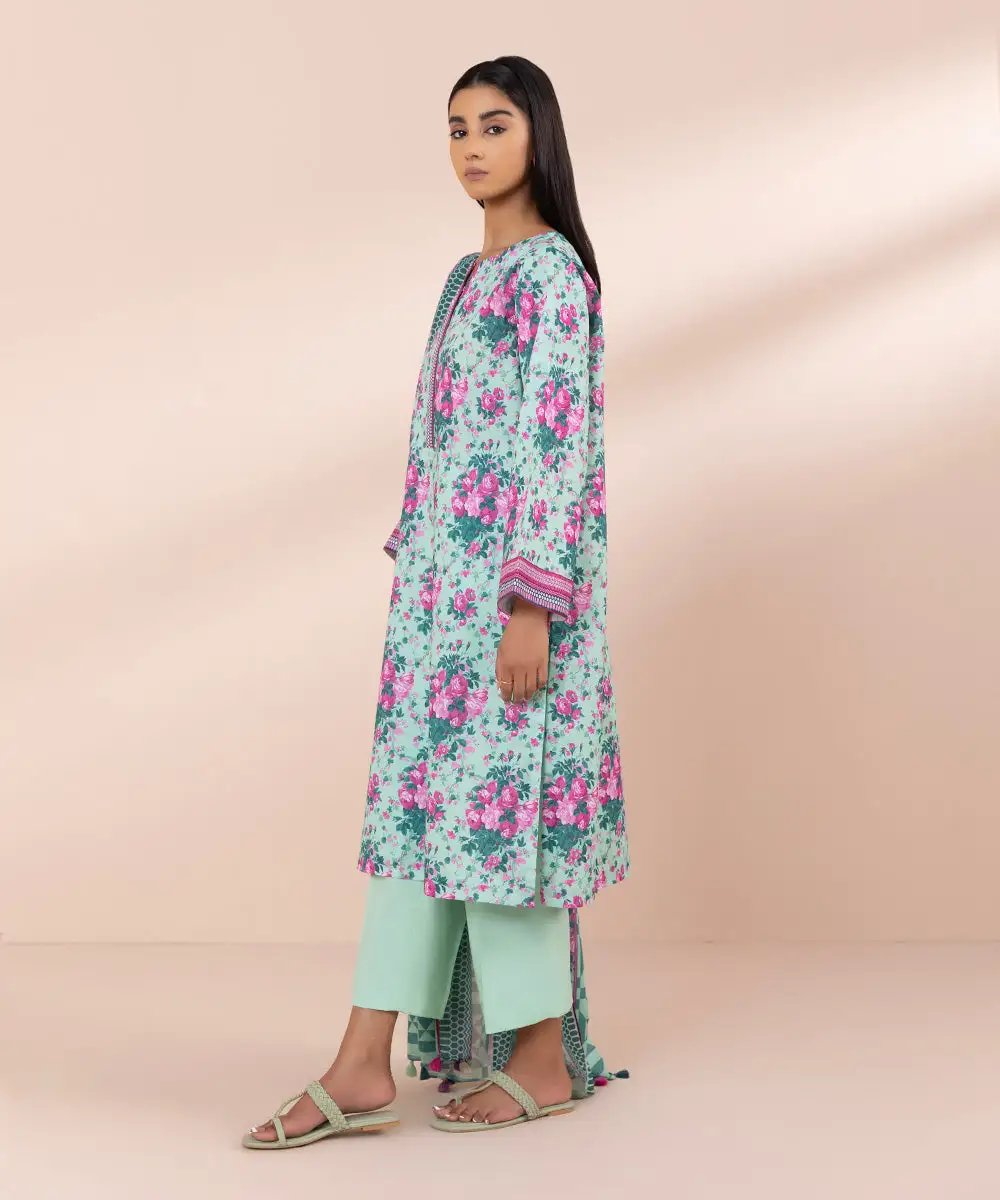 3 Piece - Printed Lawn Suit