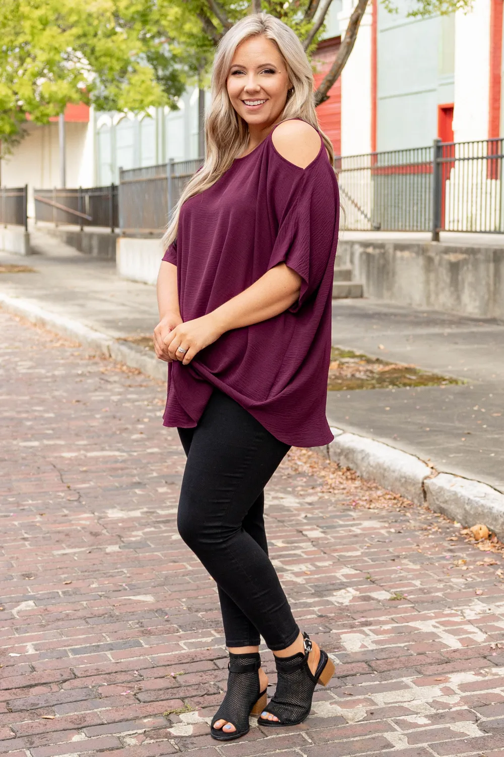 Summertime Magic Top, Burgundy