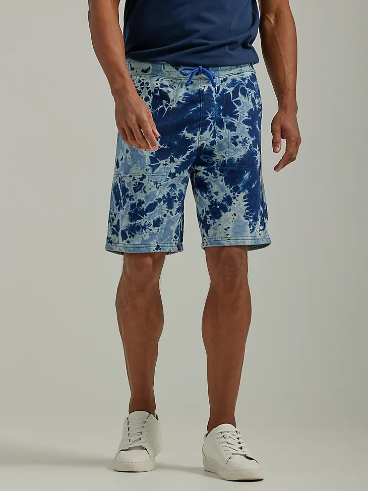 MEN'S FLEECE KNIT SHORT IN ACID WASH