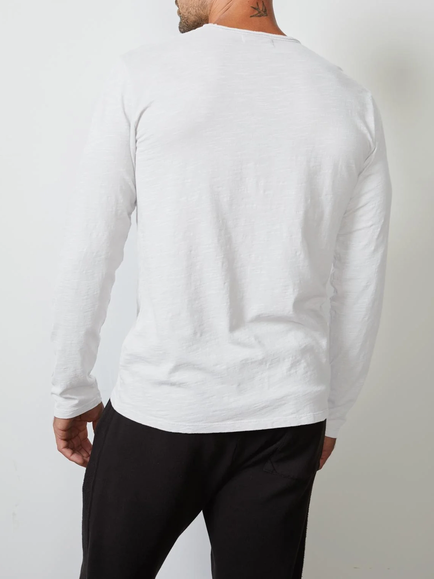 Men'S Fashion Cotton Round Neck Long Sleeve T-Shirt