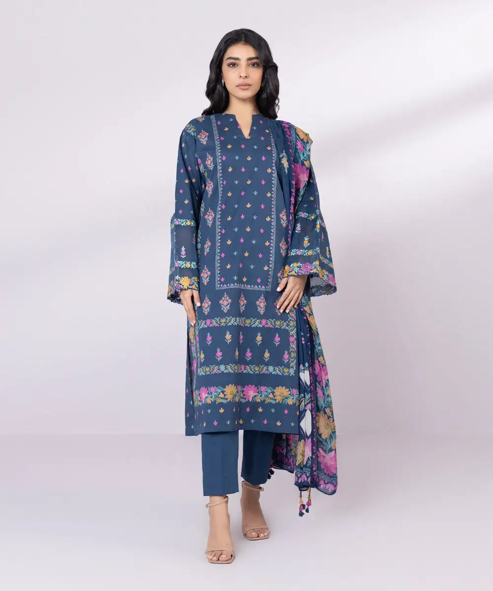 2 Piece - Embroidered Lawn Suit