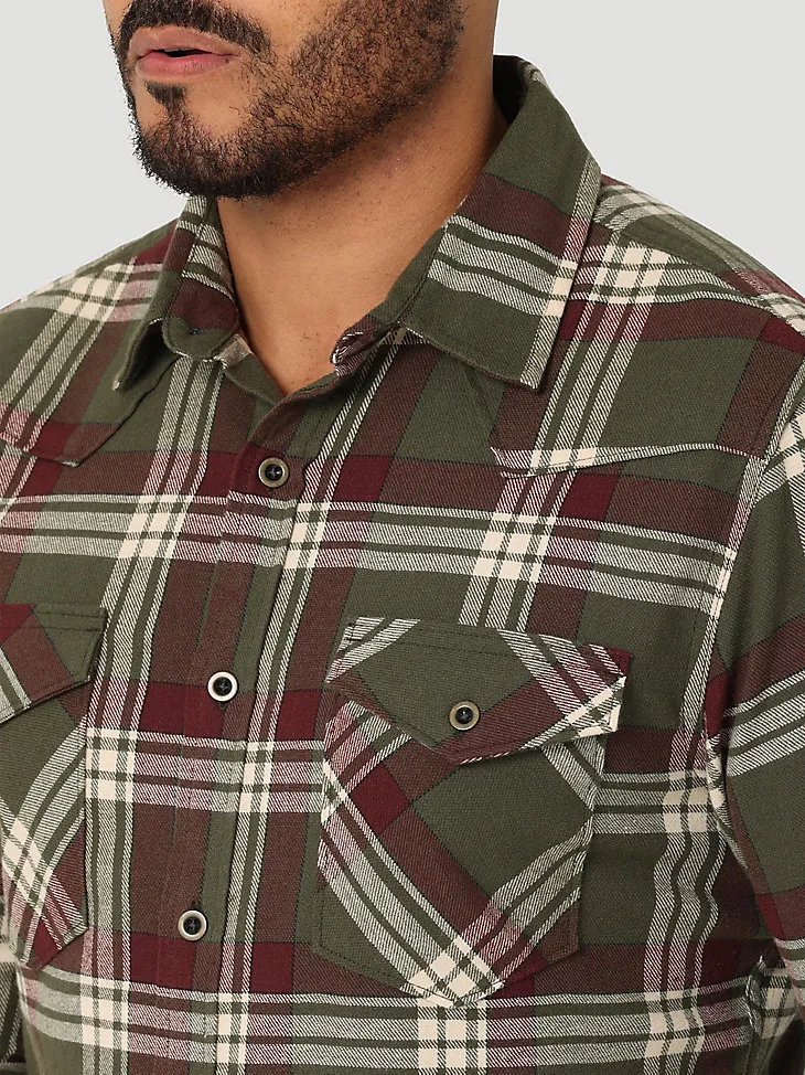 MEN'S CLOUD FLANNEL™ FREE TO STRETCH™ SHIRT IN CAPULET OLIVE