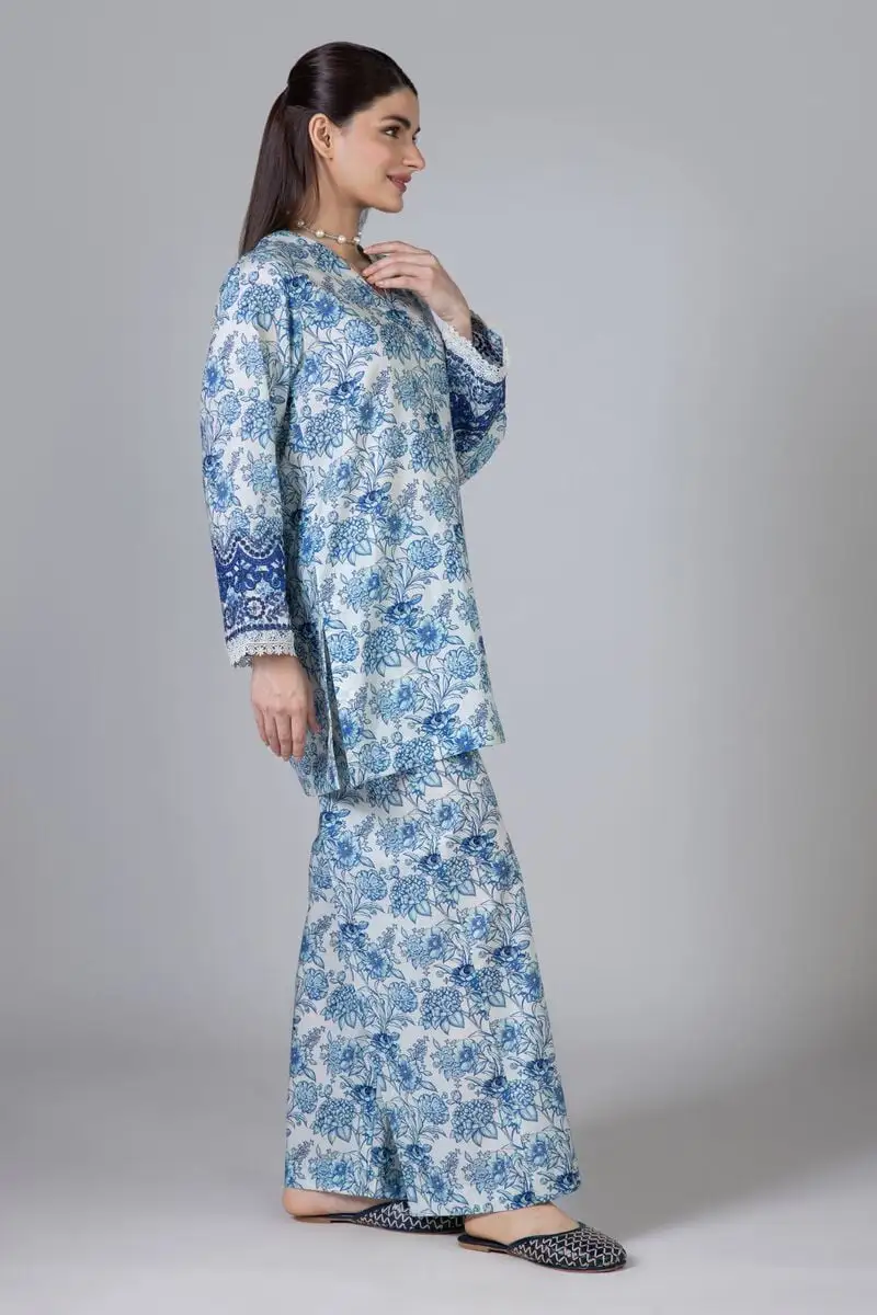 2 Piece | Kurta & Pants | Color  Dark Blue