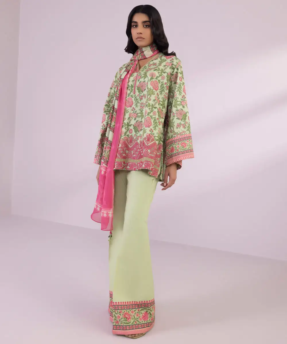 3 Piece - Embroidered Lawn Suit