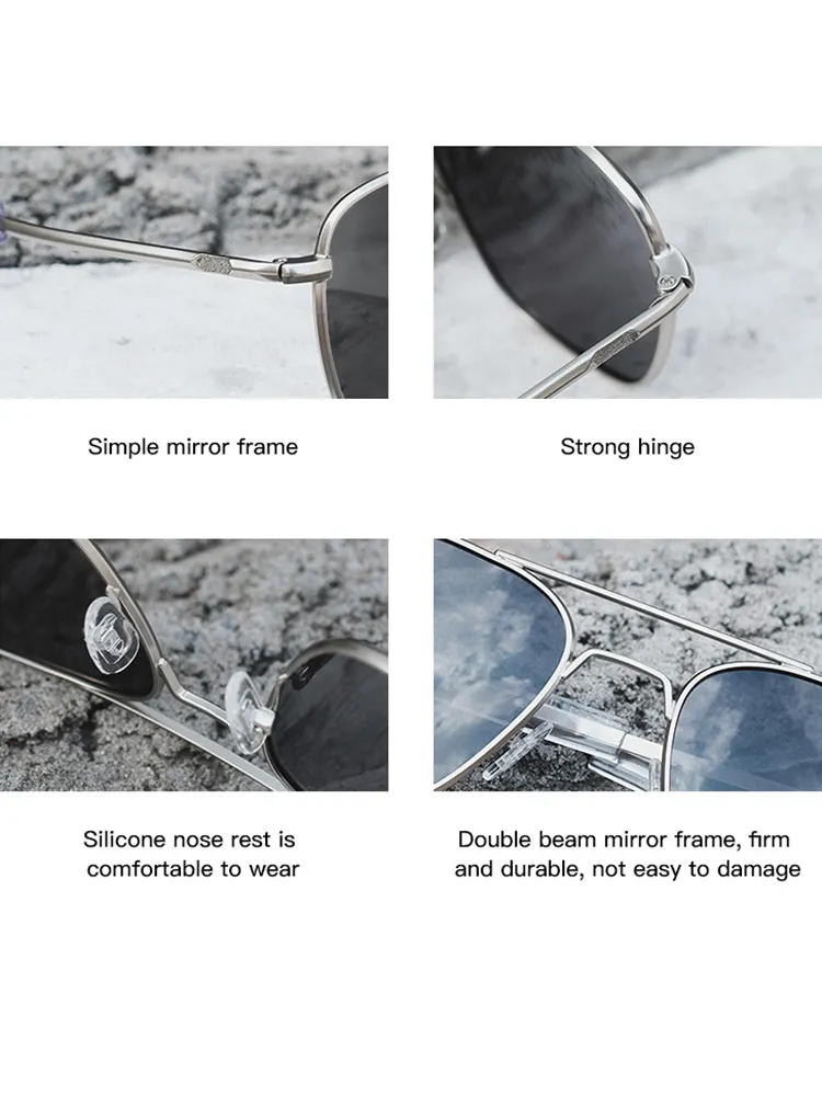 Vintage Classic Metal Frame HD Sunglasses