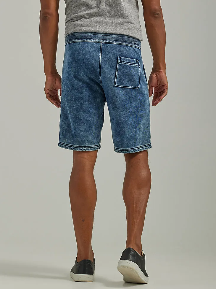 MEN'S FLEECE KNIT SHORT IN ACID WASH