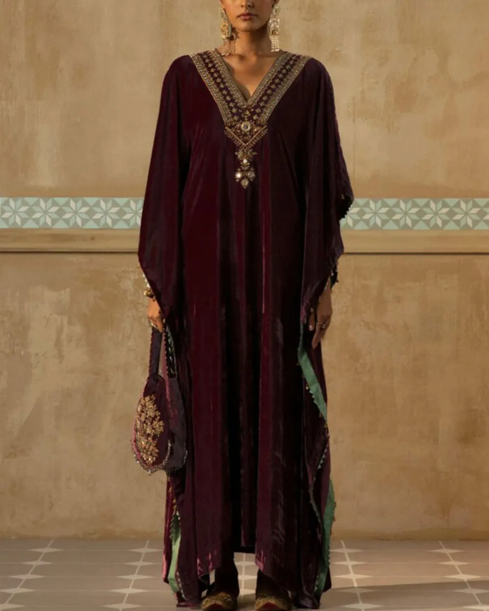 Silk Velvet Kaftan