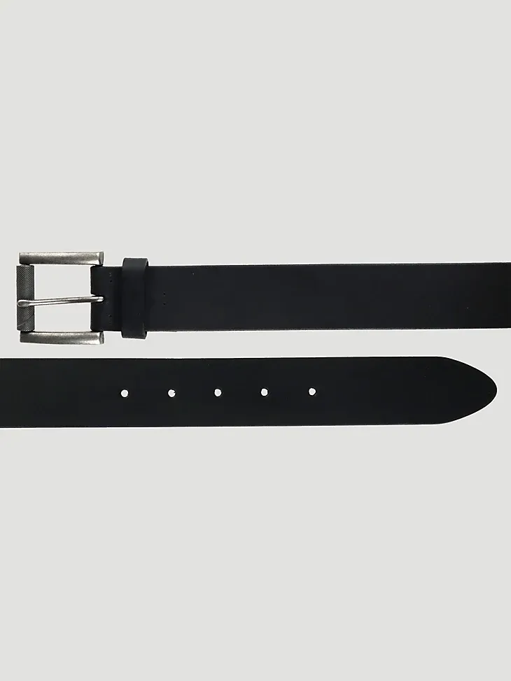 MEN'S STITCHED LEATHER BELT IN BROWN