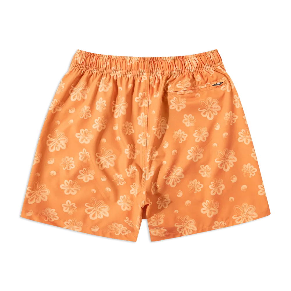 Printed Swim-Orange