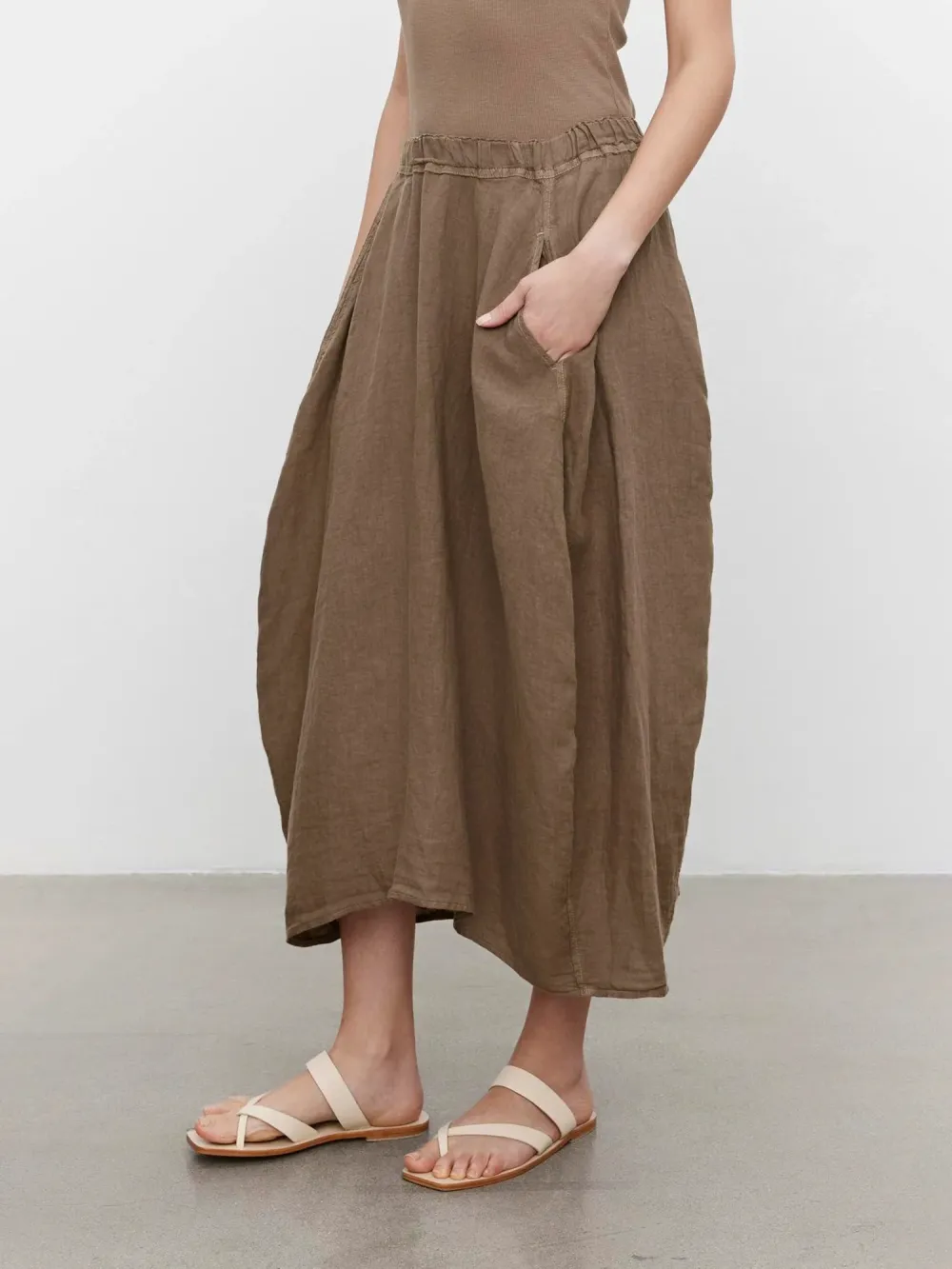 Fae Linen A-Line Skirt