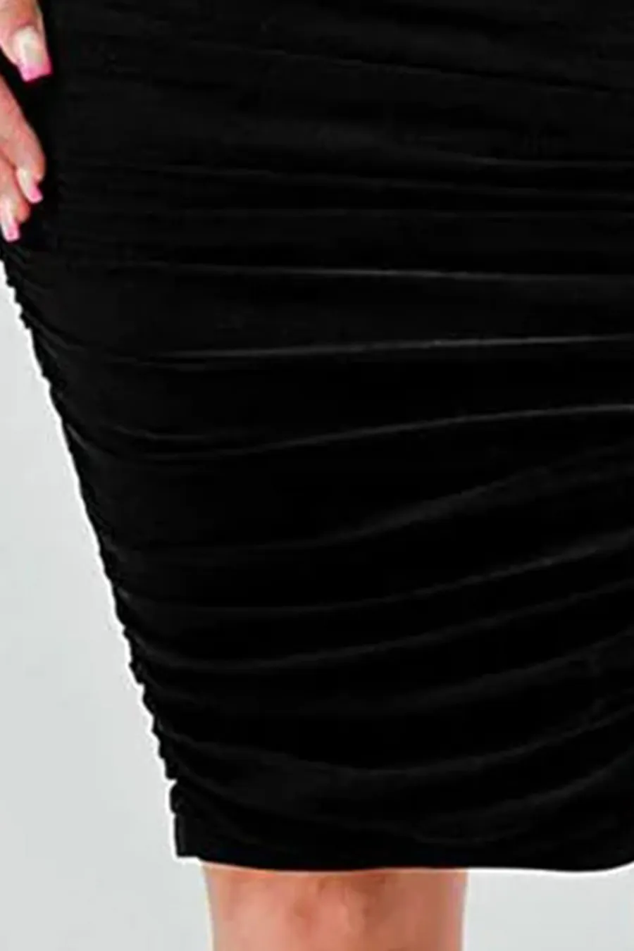 Mesh Off The Shoulder Side Slit Bodycon Midi Dress