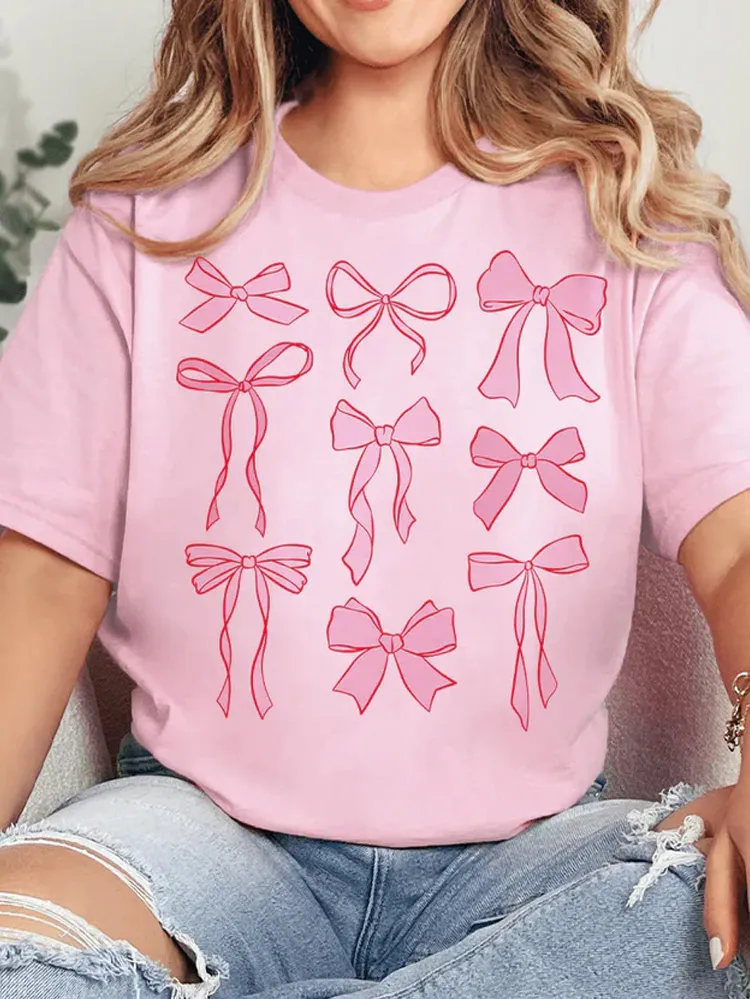 Coquette Bow Short Sleeve Graphic Tee